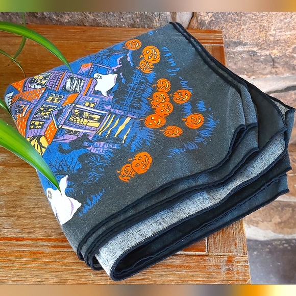 Vintage 10pc. Cotton Halloween Napkin Set! - Picture 4 of 6
